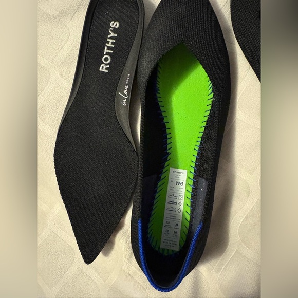 Rothy's Black The Point II size 6W - Picture 6 of 8